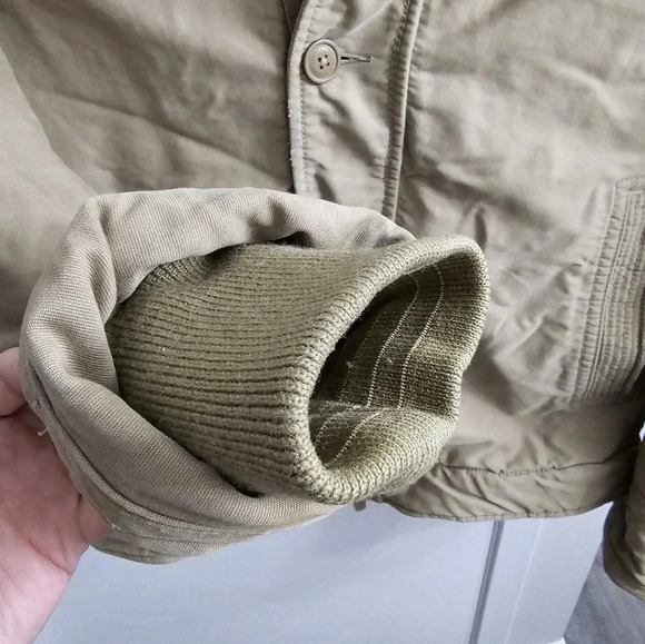 Vintage Abercrombie & Fitch Adirondack Jacket Men XL Fur Lined‎ Beige Heavy Coat - Picture 4 of 11